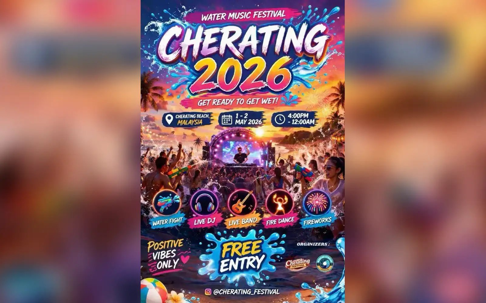 Permohonan anjur Festival Muzik Air Cherating ditolak