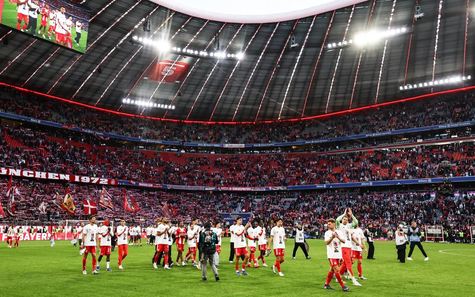 Treble-chasing Bayern put beer showers on ice despite title win