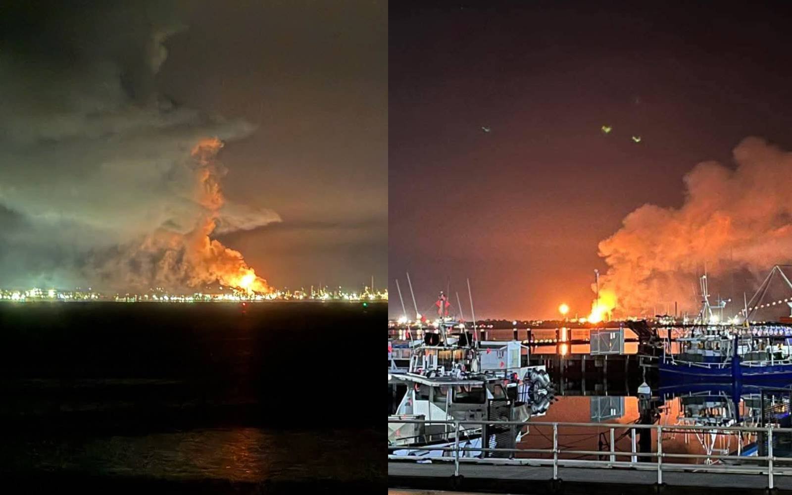 Explosions trigger large blaze at Australian fuel refinery