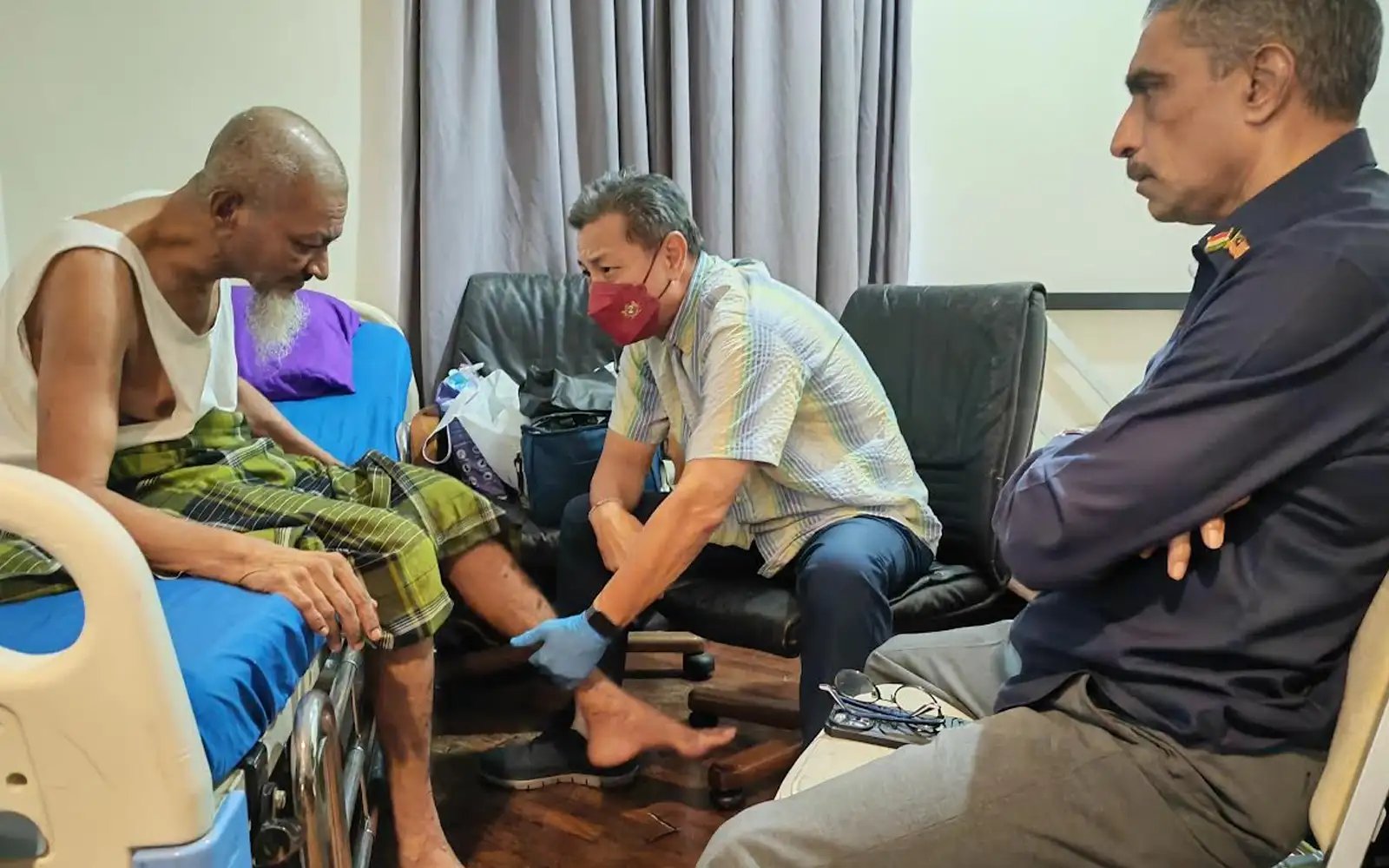 He asked to walk again, now help has arrived