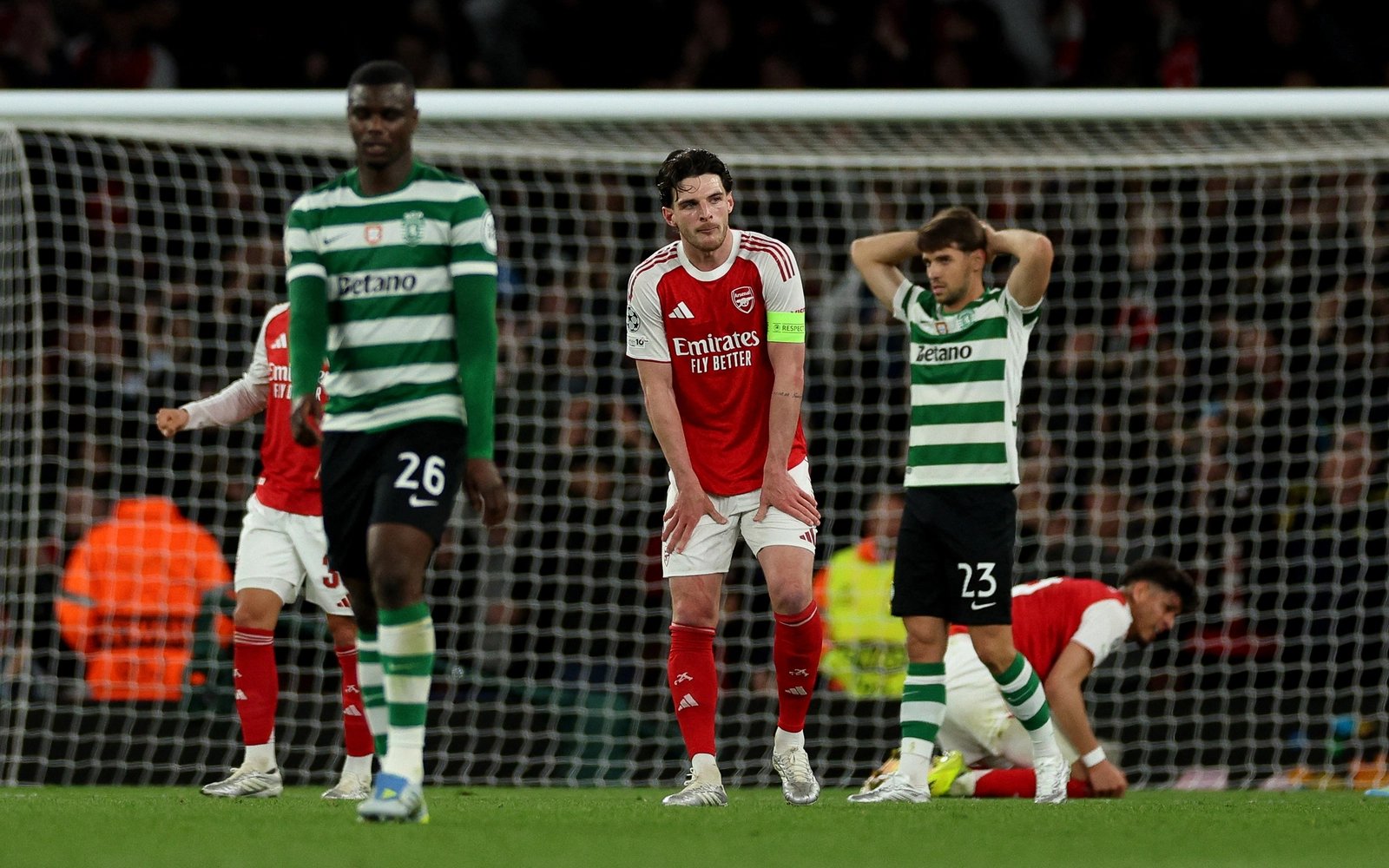 Arsenal survive tense Sporting stalemate to reach Champions League semis
