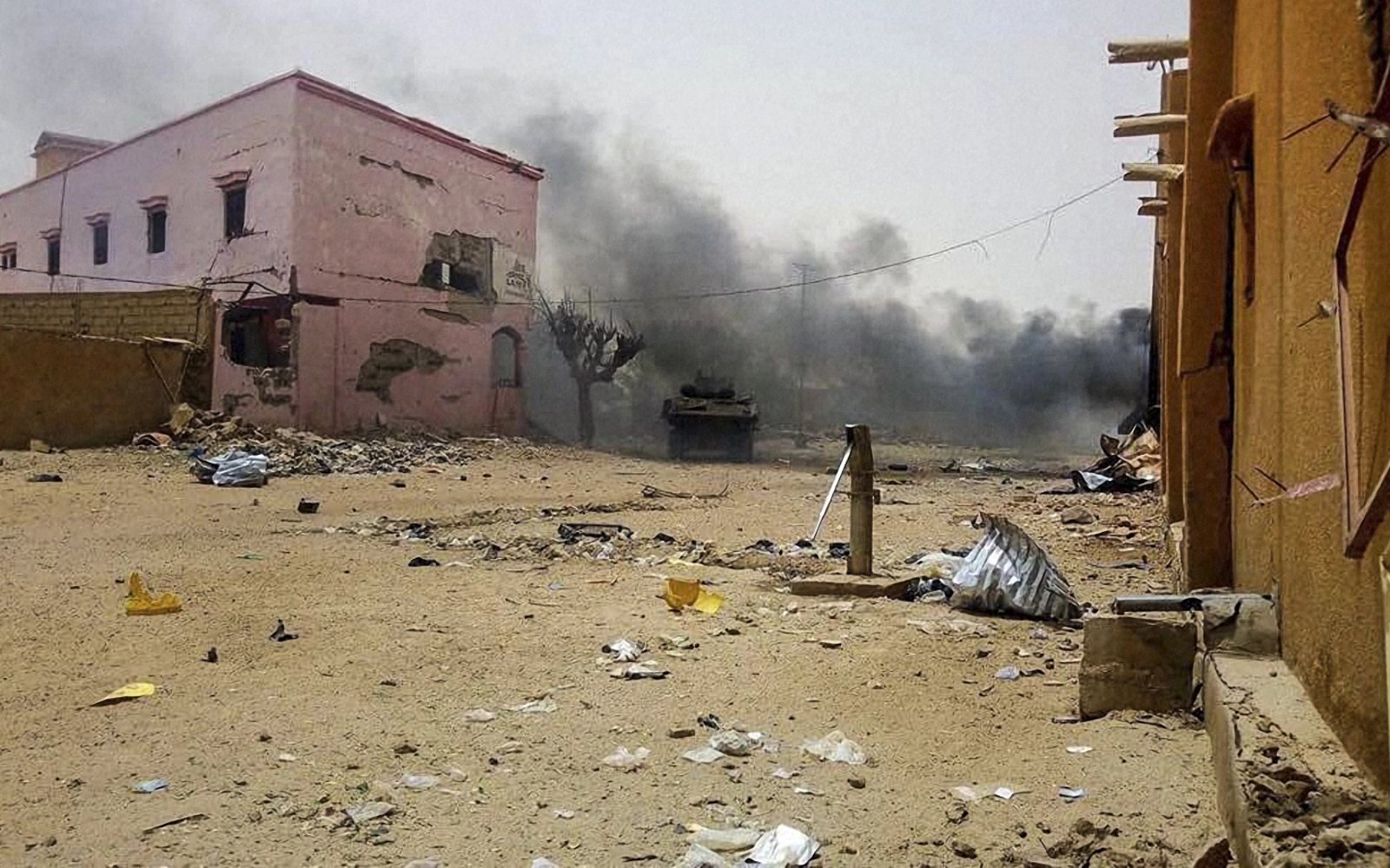 Loud blasts, gunfire heard near Mali’s main military camp, says witness