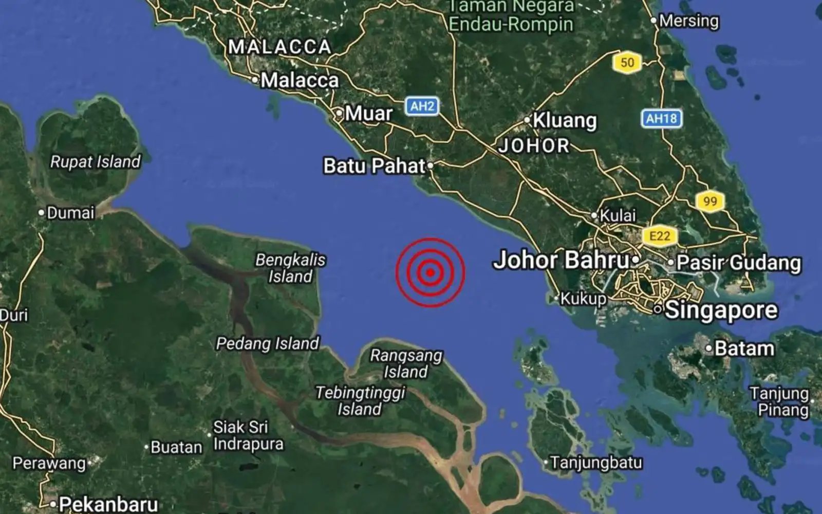 Minor quake hits Batu Pahat