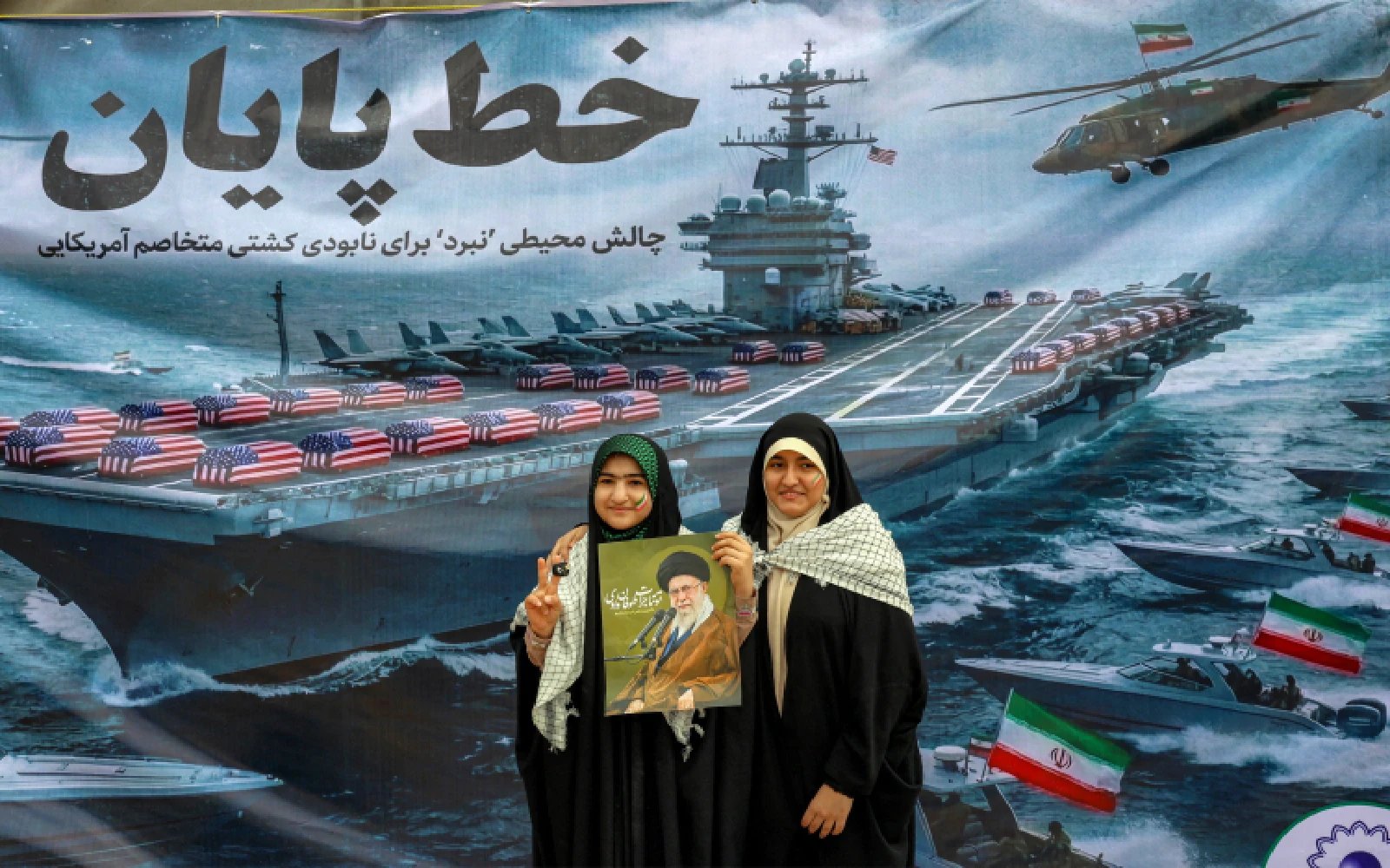 Iran murals project defiance in war with US