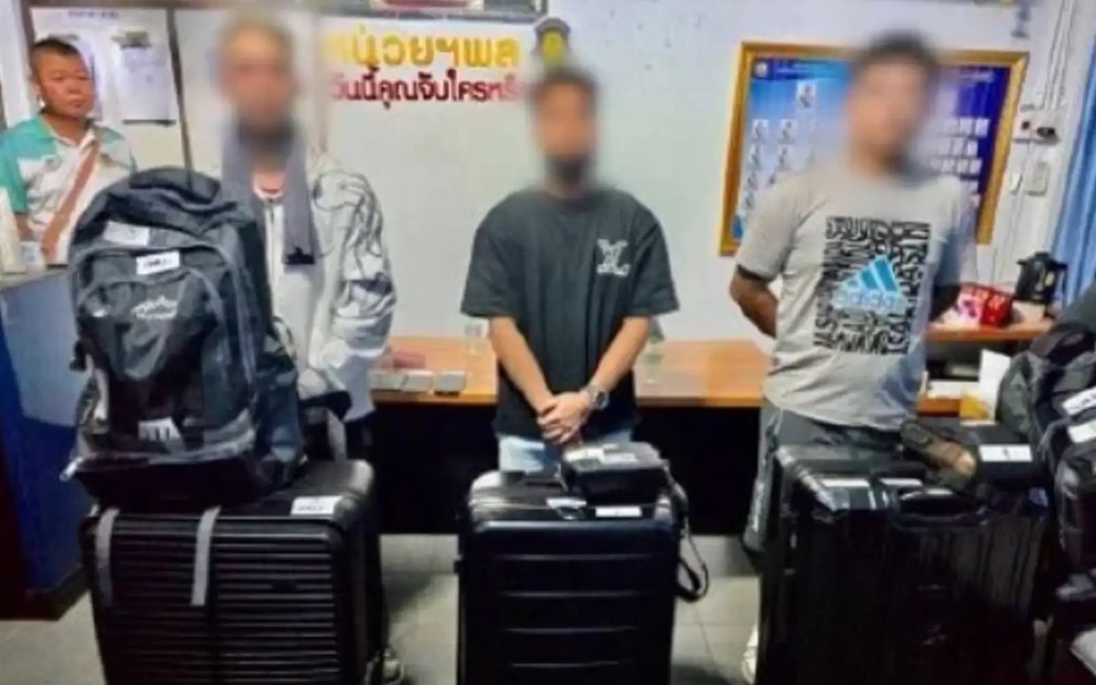 Thai cops nab 3 Malaysians, seize 97kg meth on train