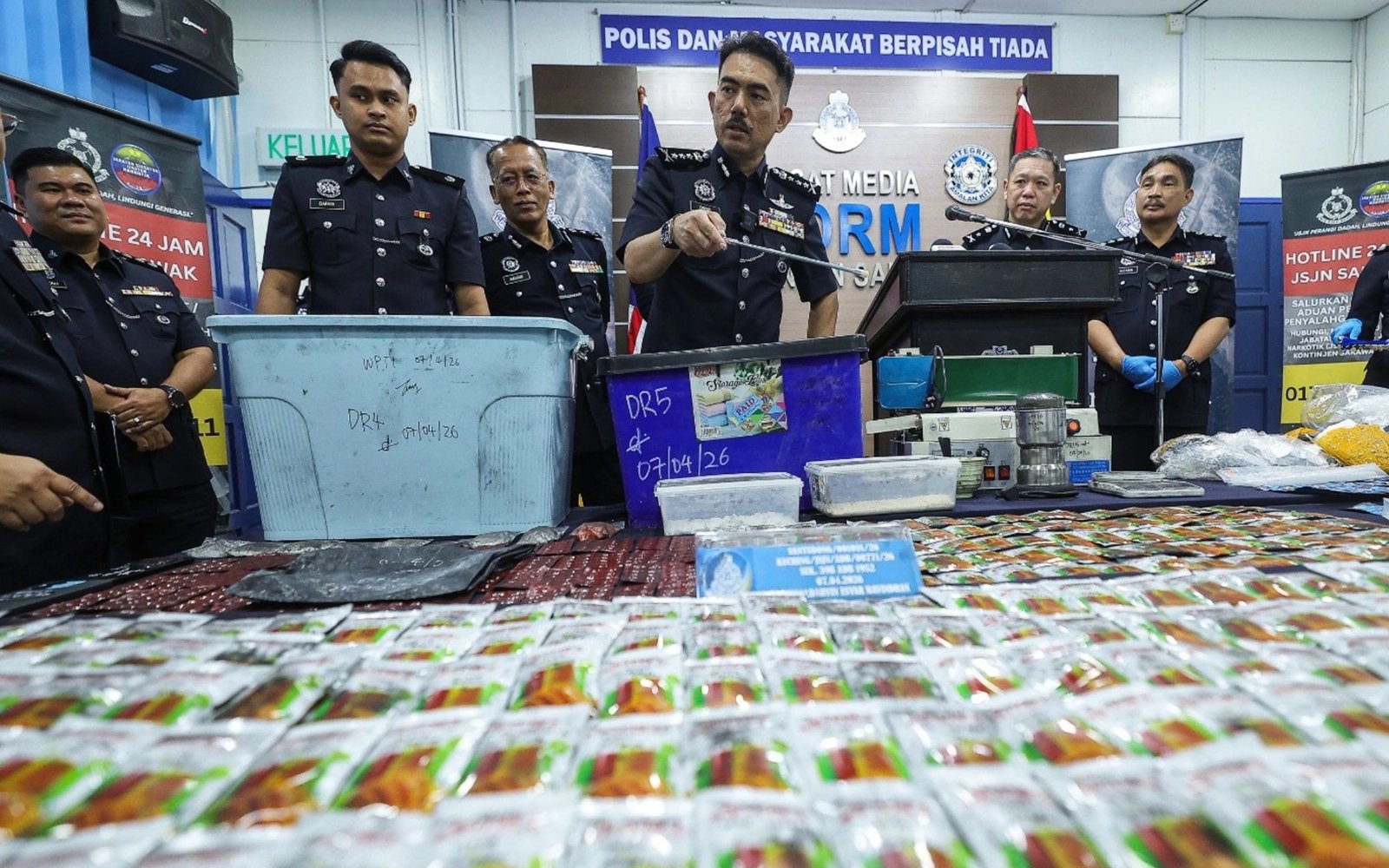 Sarawak cops make record drug bust worth RM16.2mil
