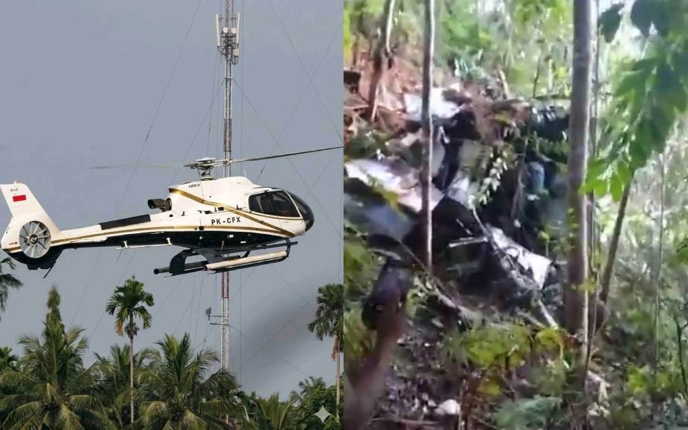 Eight people killed in helicopter crash in Indonesia’s West Kalimantan