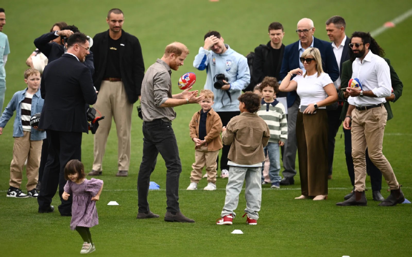 Britain’s Prince Harry speaks of struggles of fatherhood on Australia tour