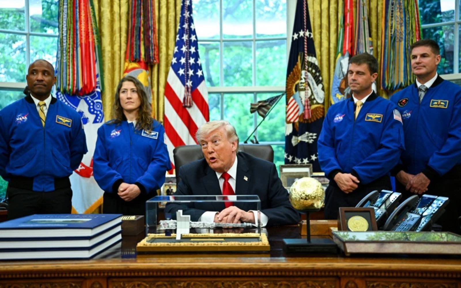 Trump says US has ‘a shot’ at crewed Moon landing before presidency ends