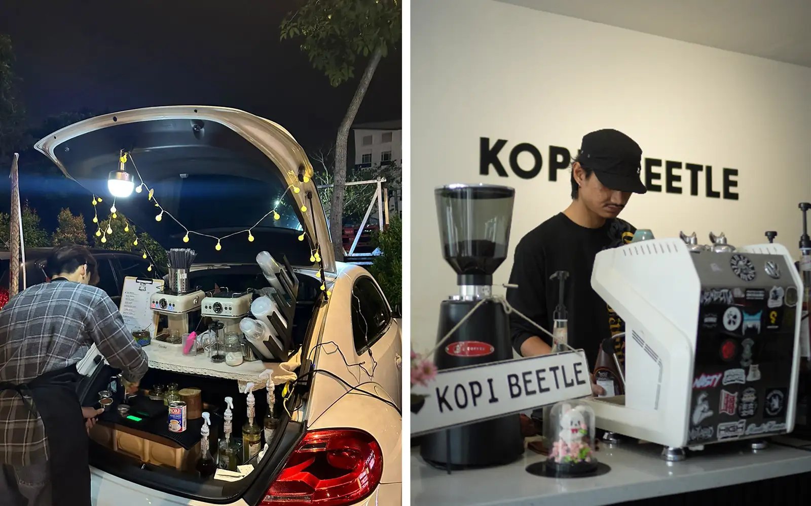 From car boot to a café called Kopi Beetle