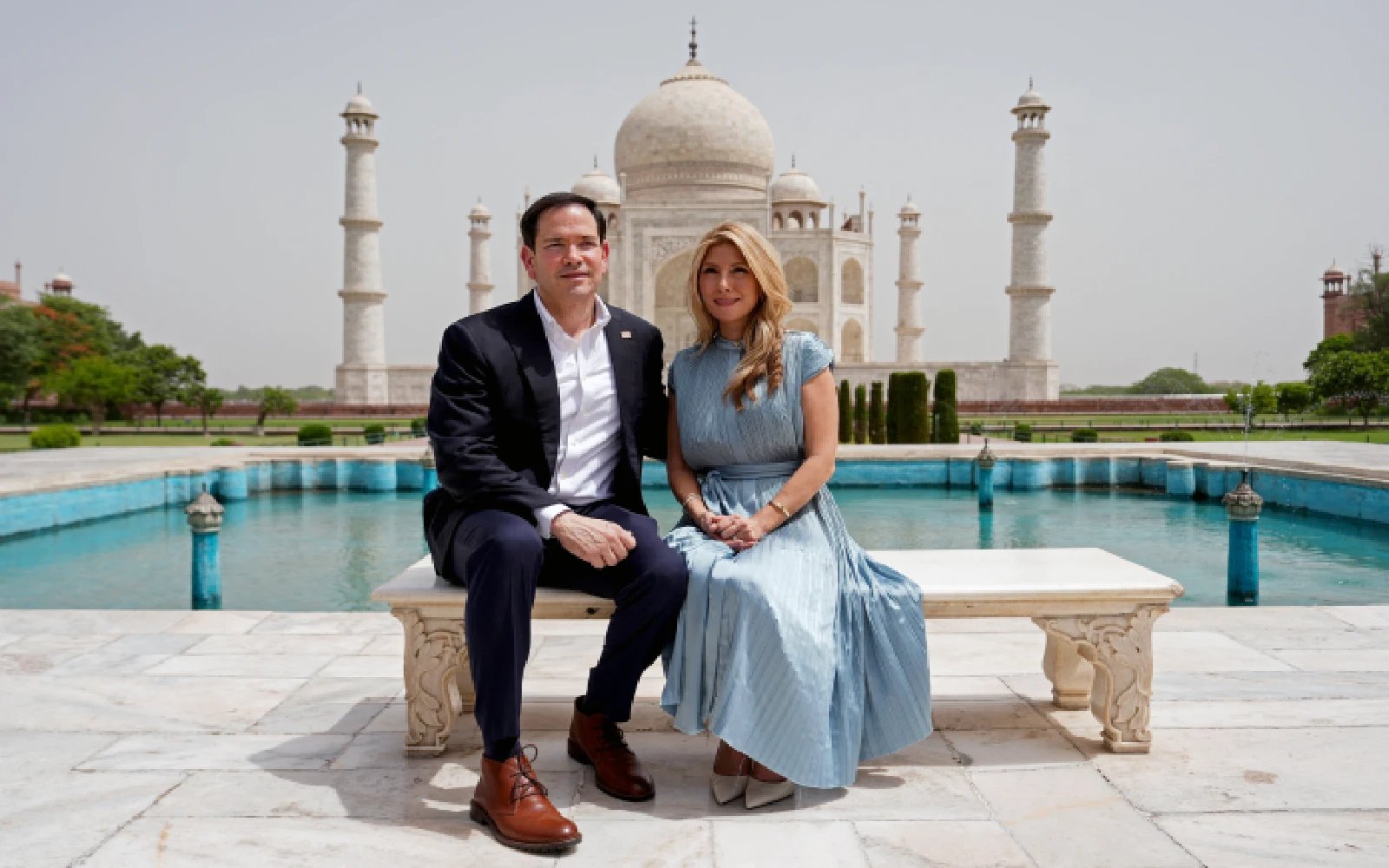 As Iran diplomacy picks up, Rubio tours Taj Mahal