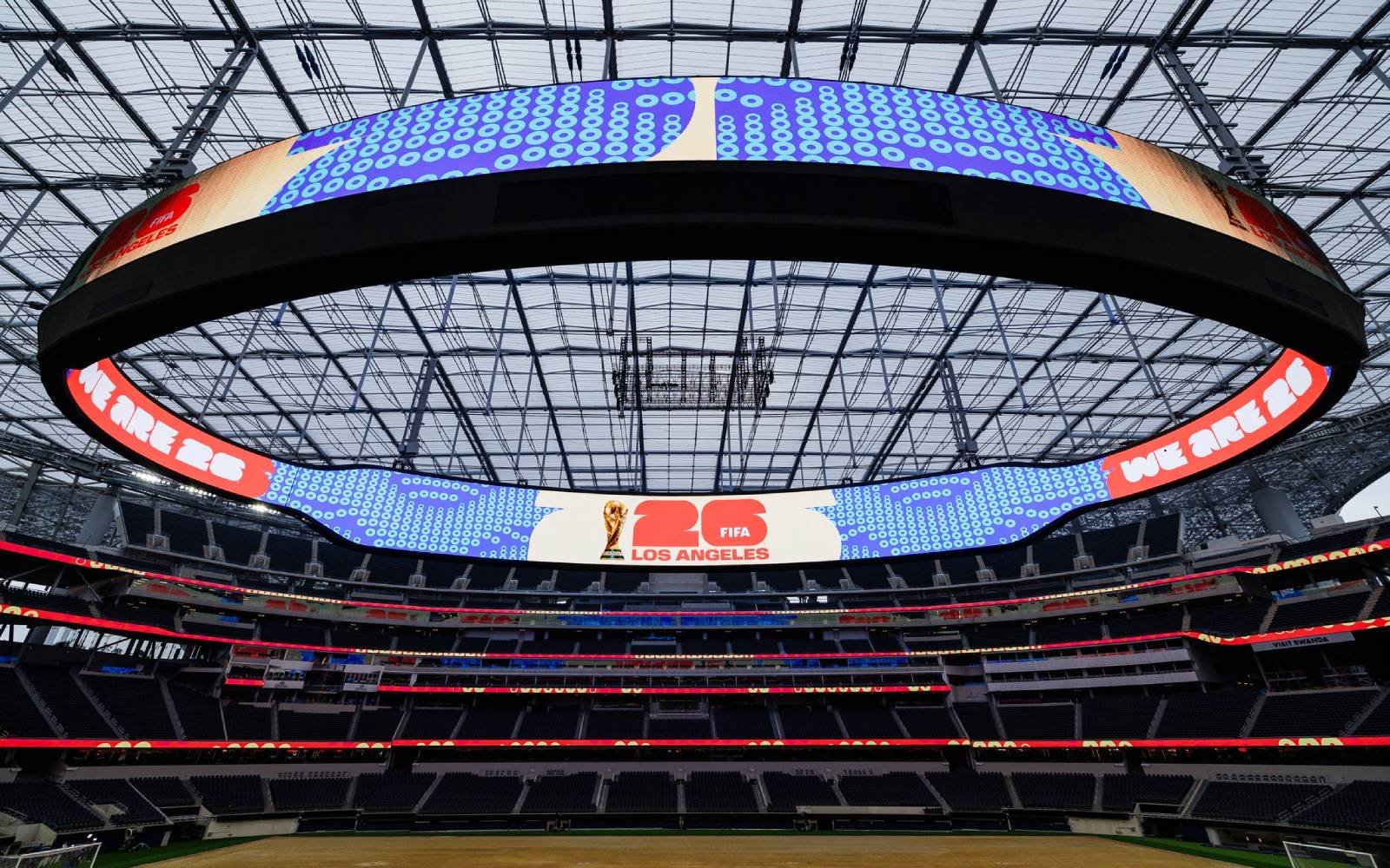 Los Angeles stadium undergoes World Cup facelift