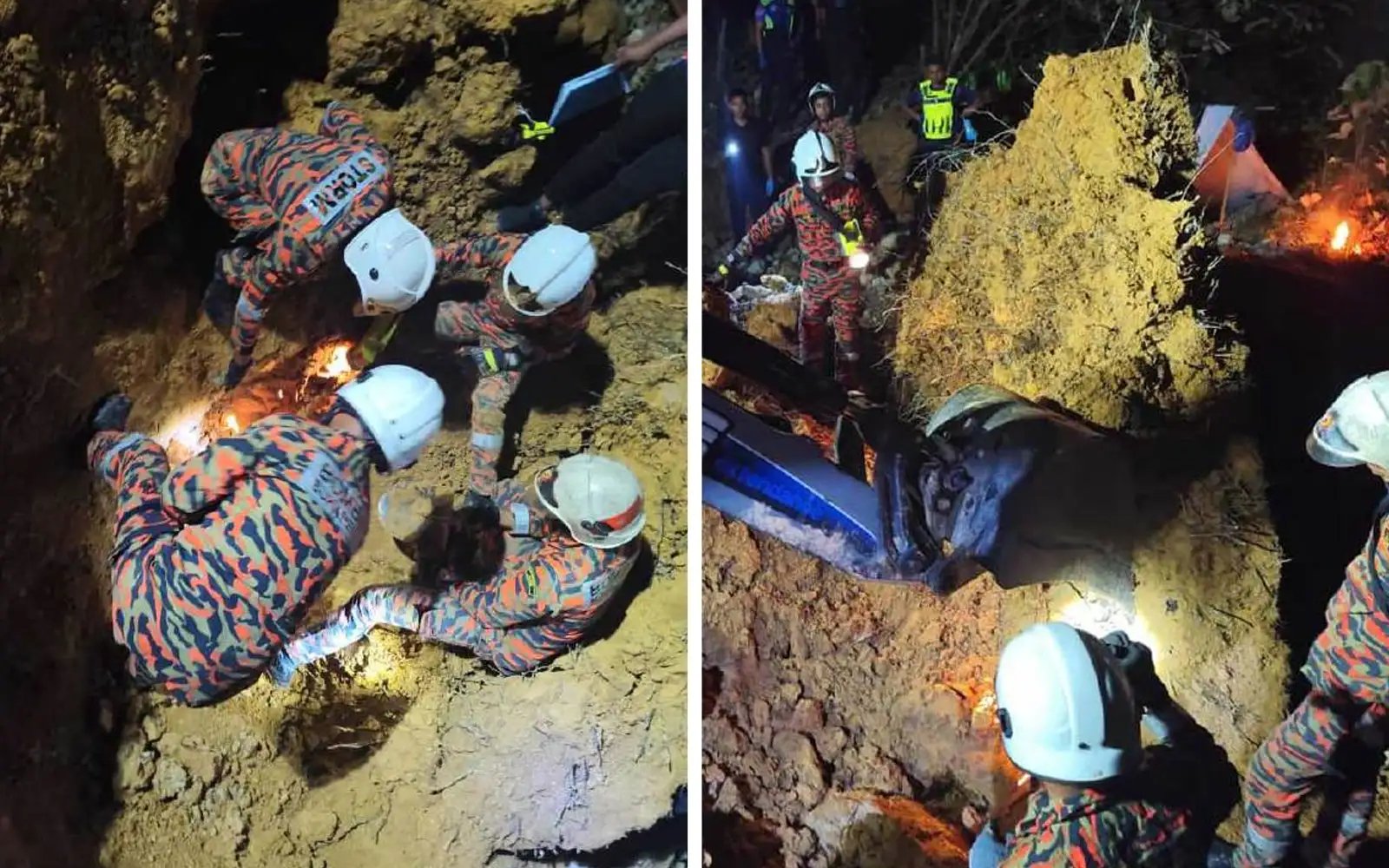 2 maut tertimbus runtuhan tanah ketika melombong emas
