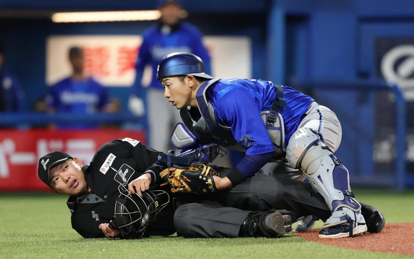 Japanese baseball umpire hit by bat still unconscious 2 weeks on