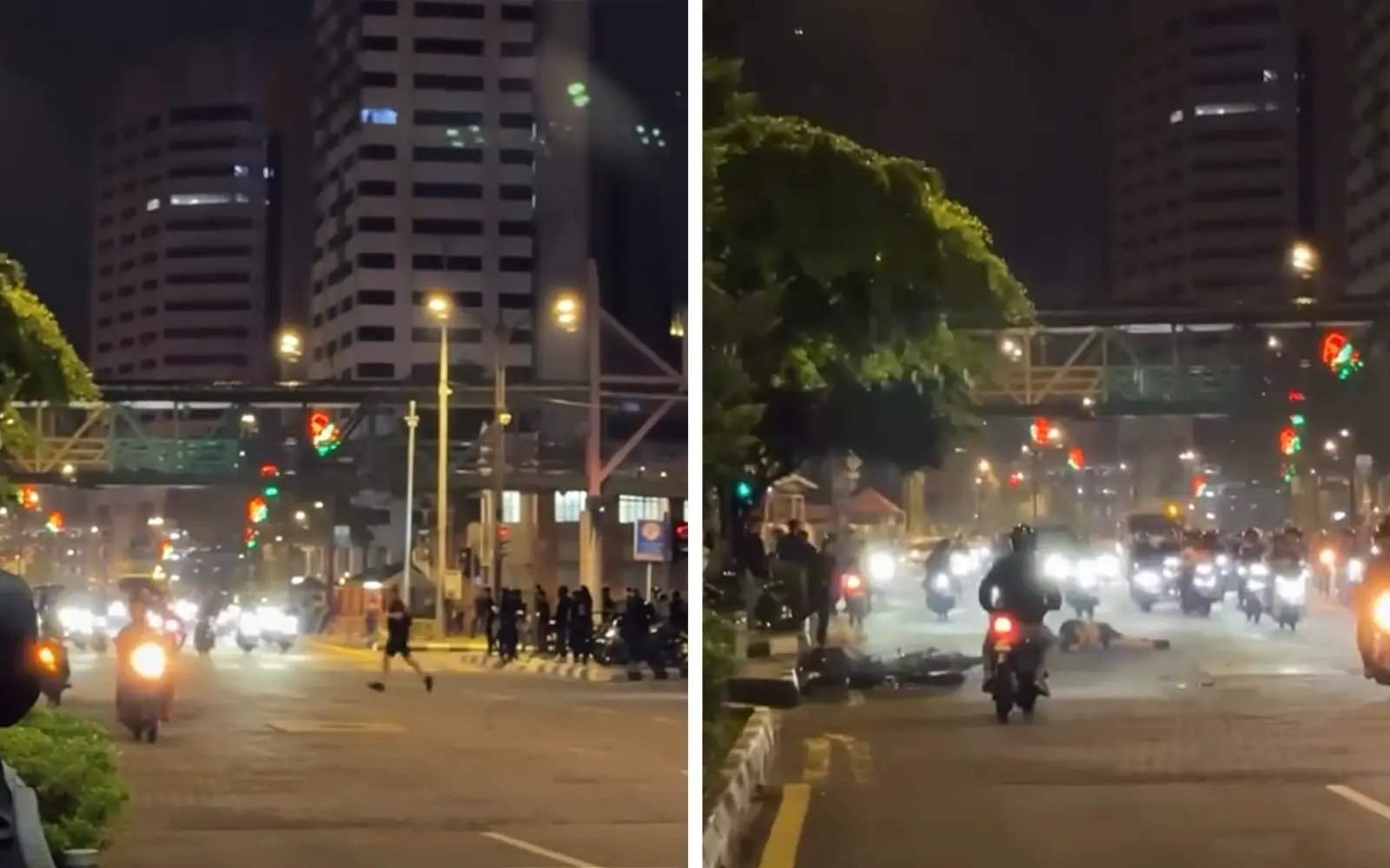 NZ man in hospital after collision with m-cyclist while crossing road