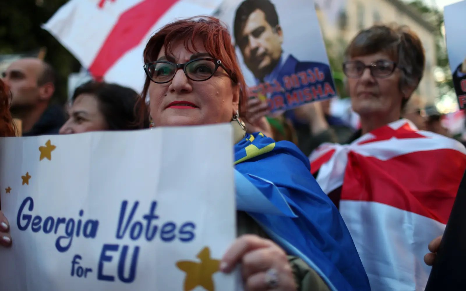 Thousands rally for EU on Georgia’s independence day