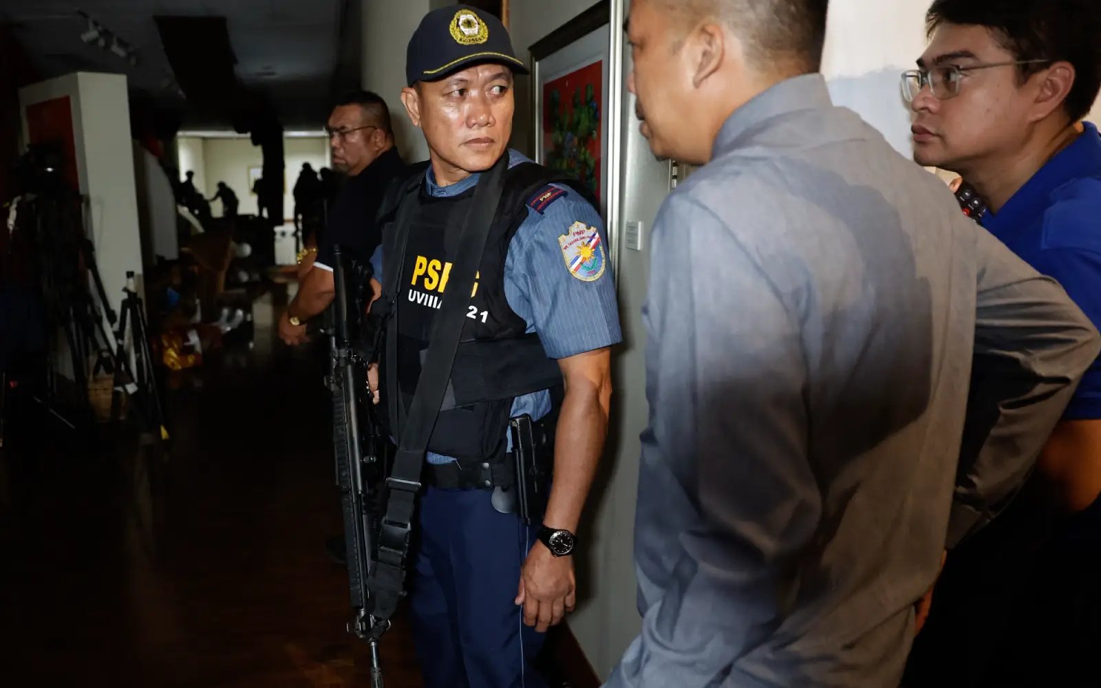 Suspect detained in Philippine senate gunfire