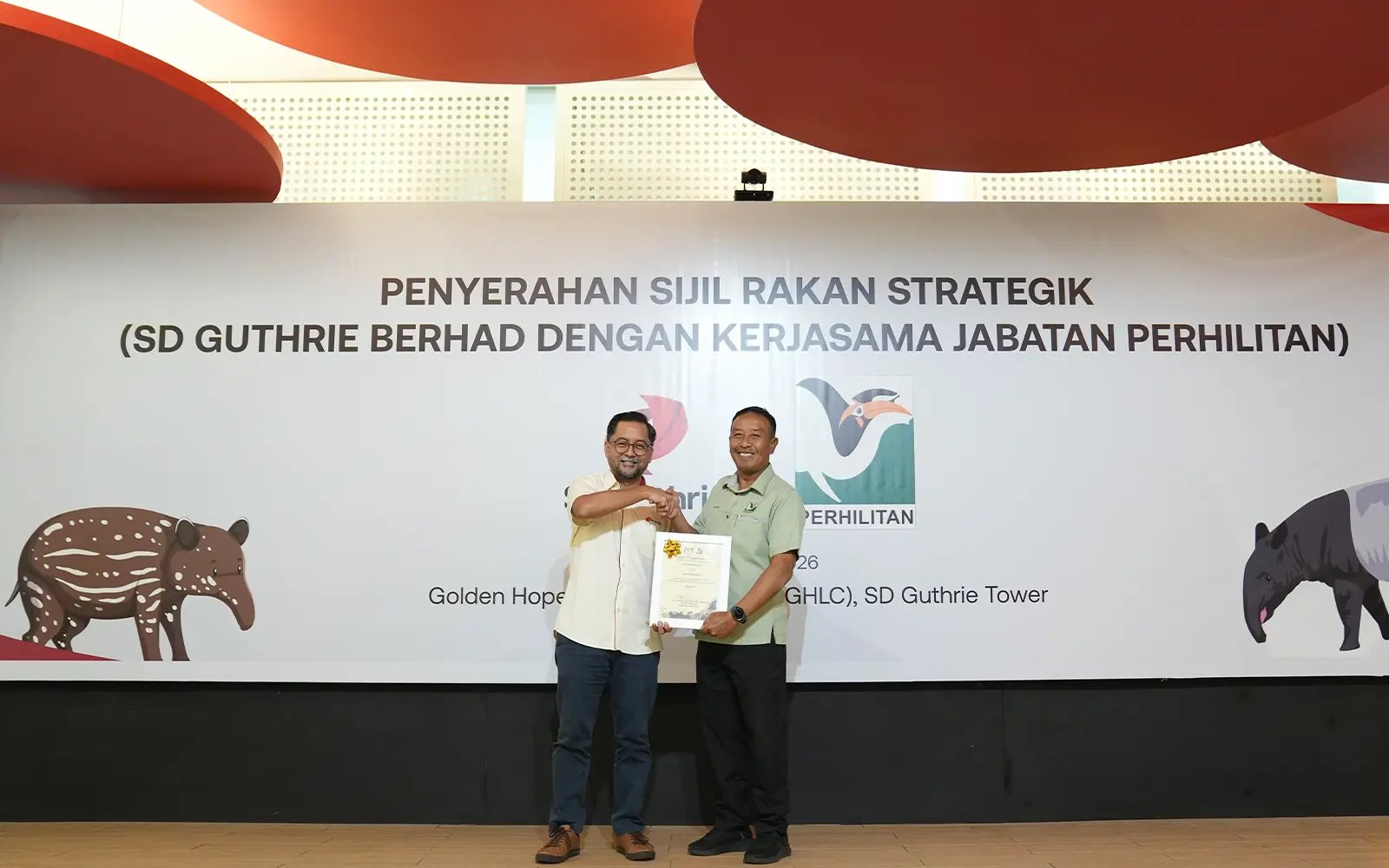 SD Guthrie kerjasama Perhilitan pulihara tapir Malaya