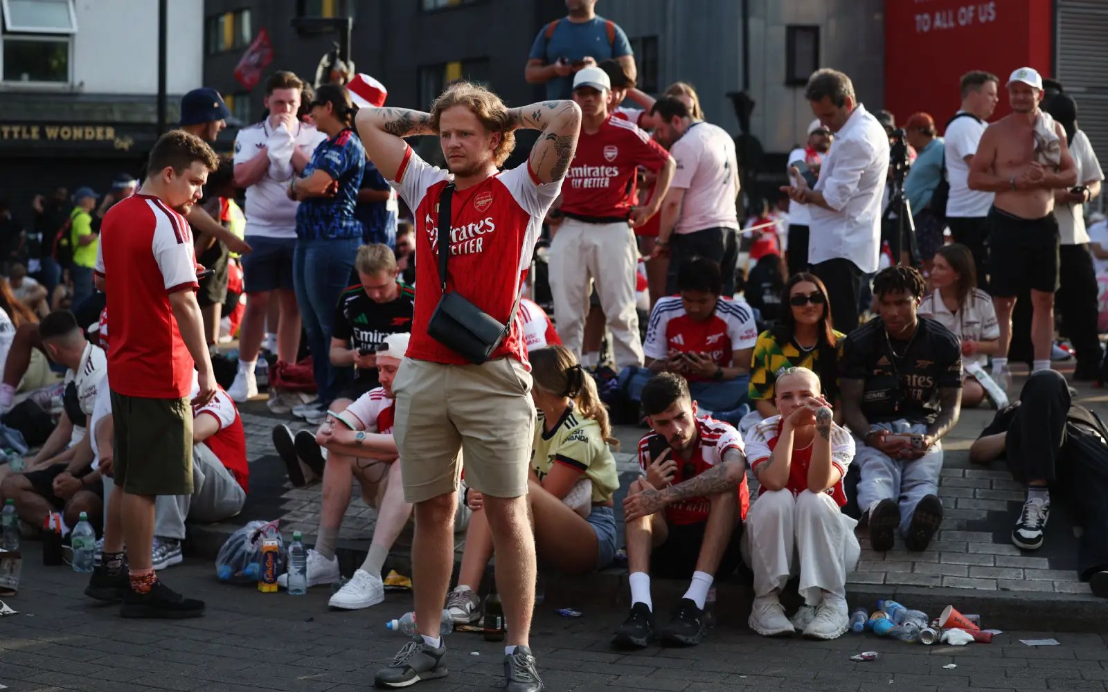 ‘Gutted’ Arsenal fans lament Champions League loss