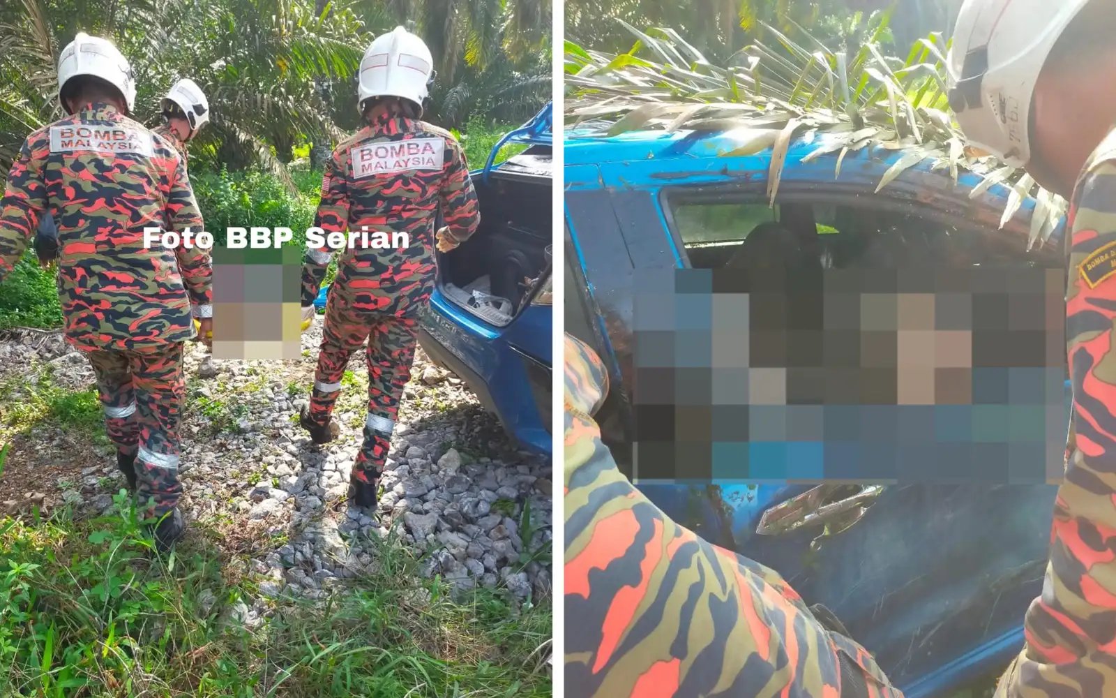 5 maut kenderaan rempuh paip air