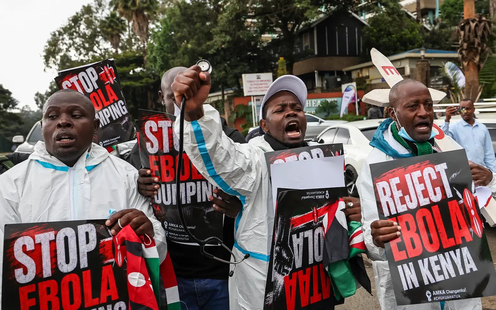 2 maut dalam protes kemudahan Ebola AS di Kenya