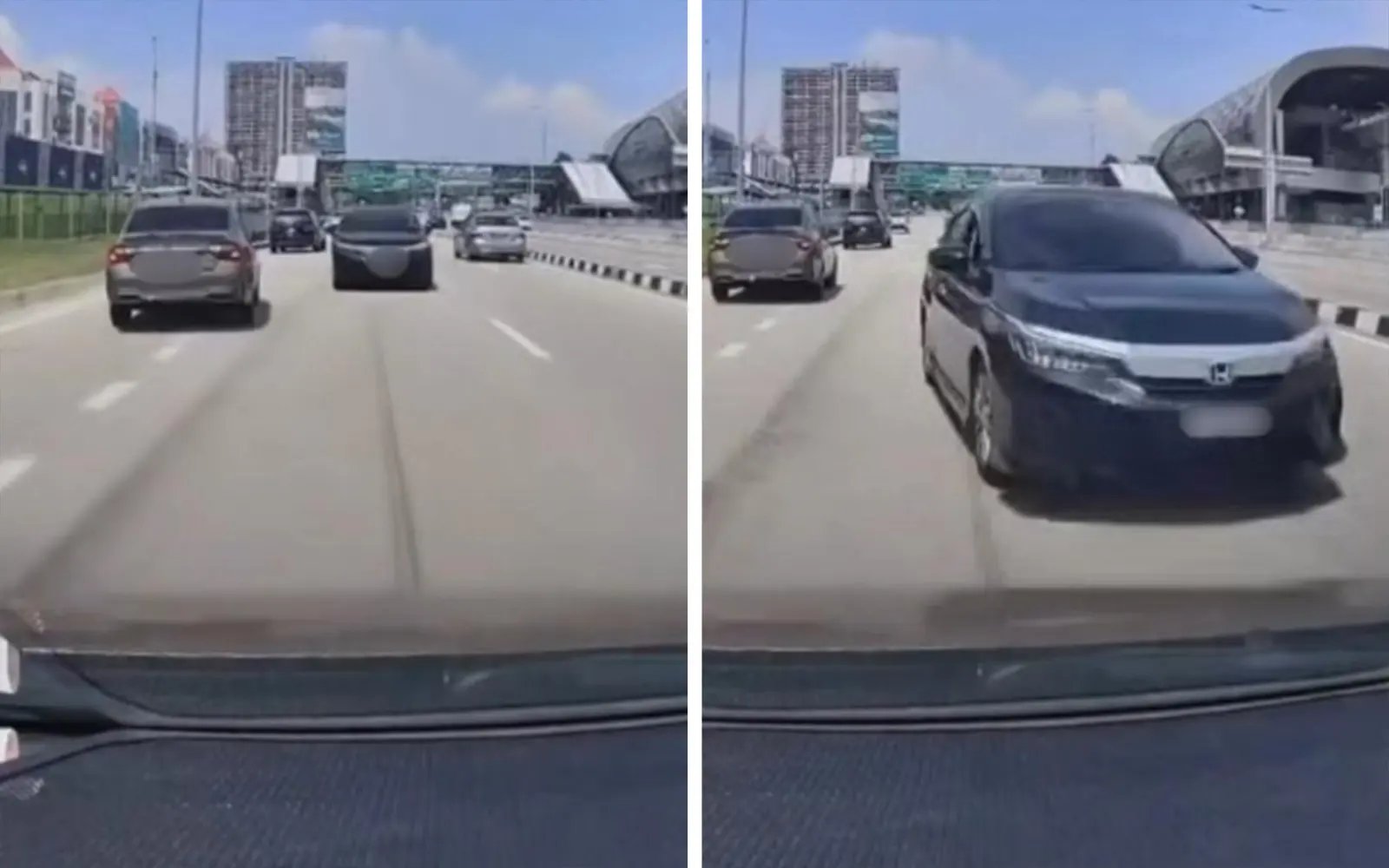 Cops probing driver who went against traffic on LDP